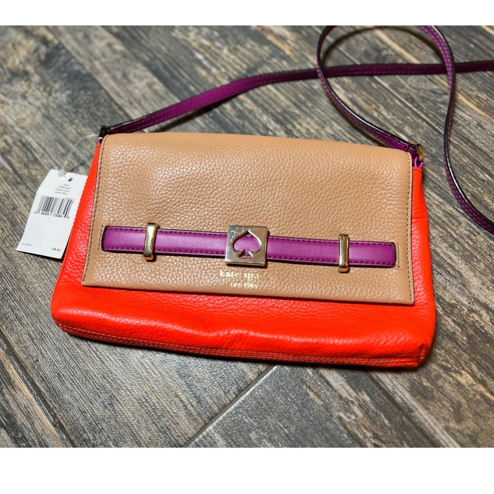 Kate‎ Spade Loula Houston Street Adobe Crossbody Purse Bag Designer NWT